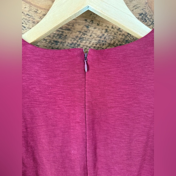 JCrew Burgundy Knit Dress w/ Pockets - Size Small - Picture 3 of 6